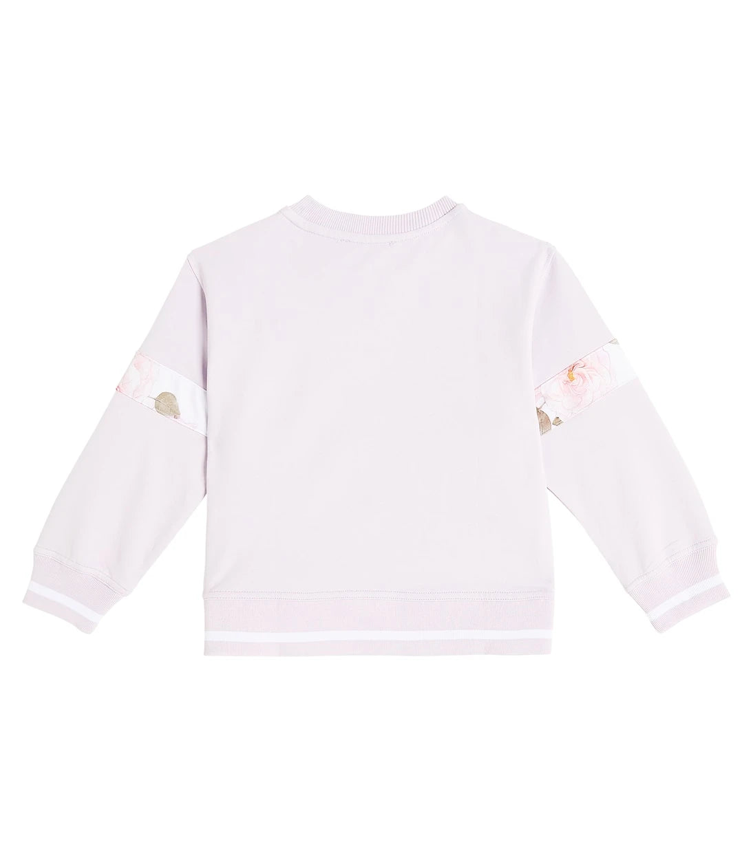 Monnalisa - Logo floral cotton jersey sweatshirt