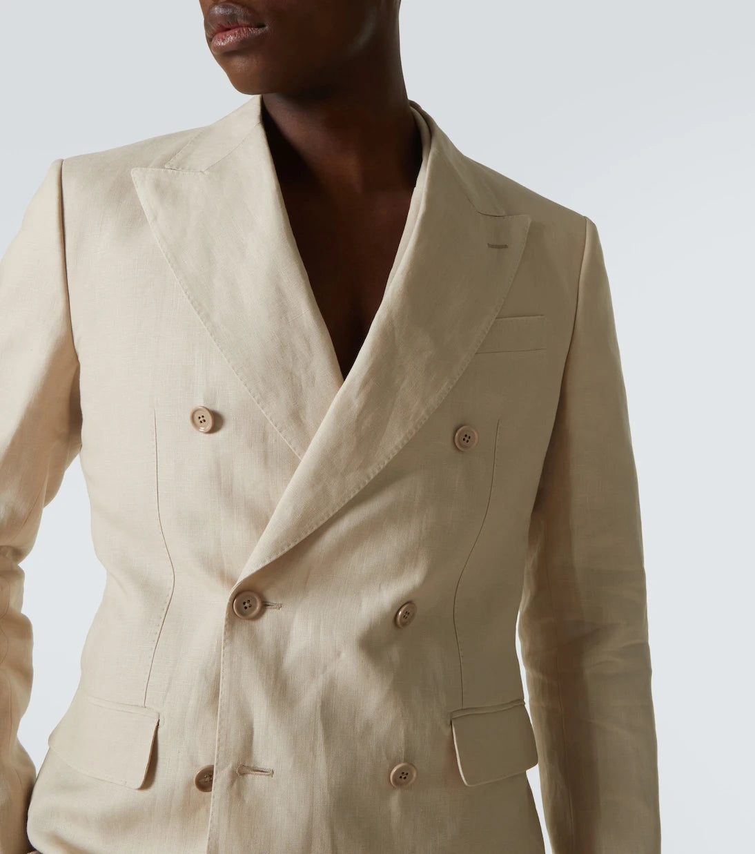 Dolce&Gabbana - Double-breasted linen blazer