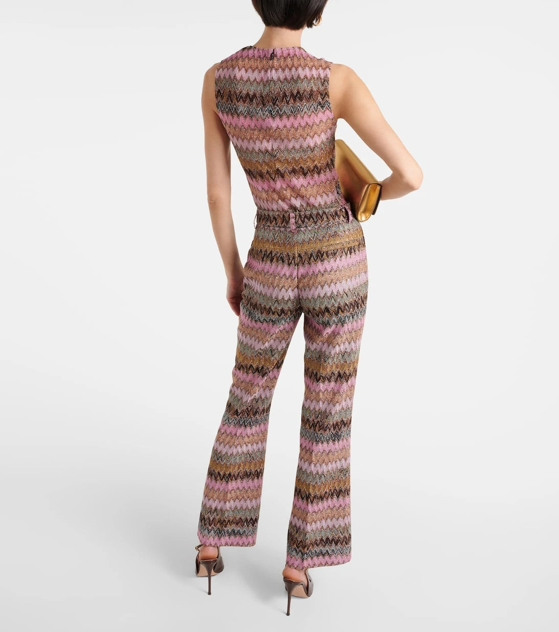 Missoni - Zig Zag metallic flared pants
