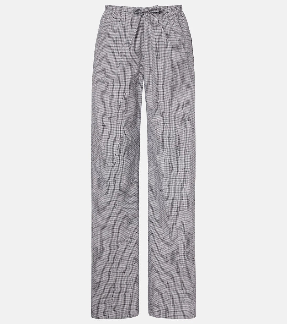 Róhe - Checked cotton-blend pajama pants