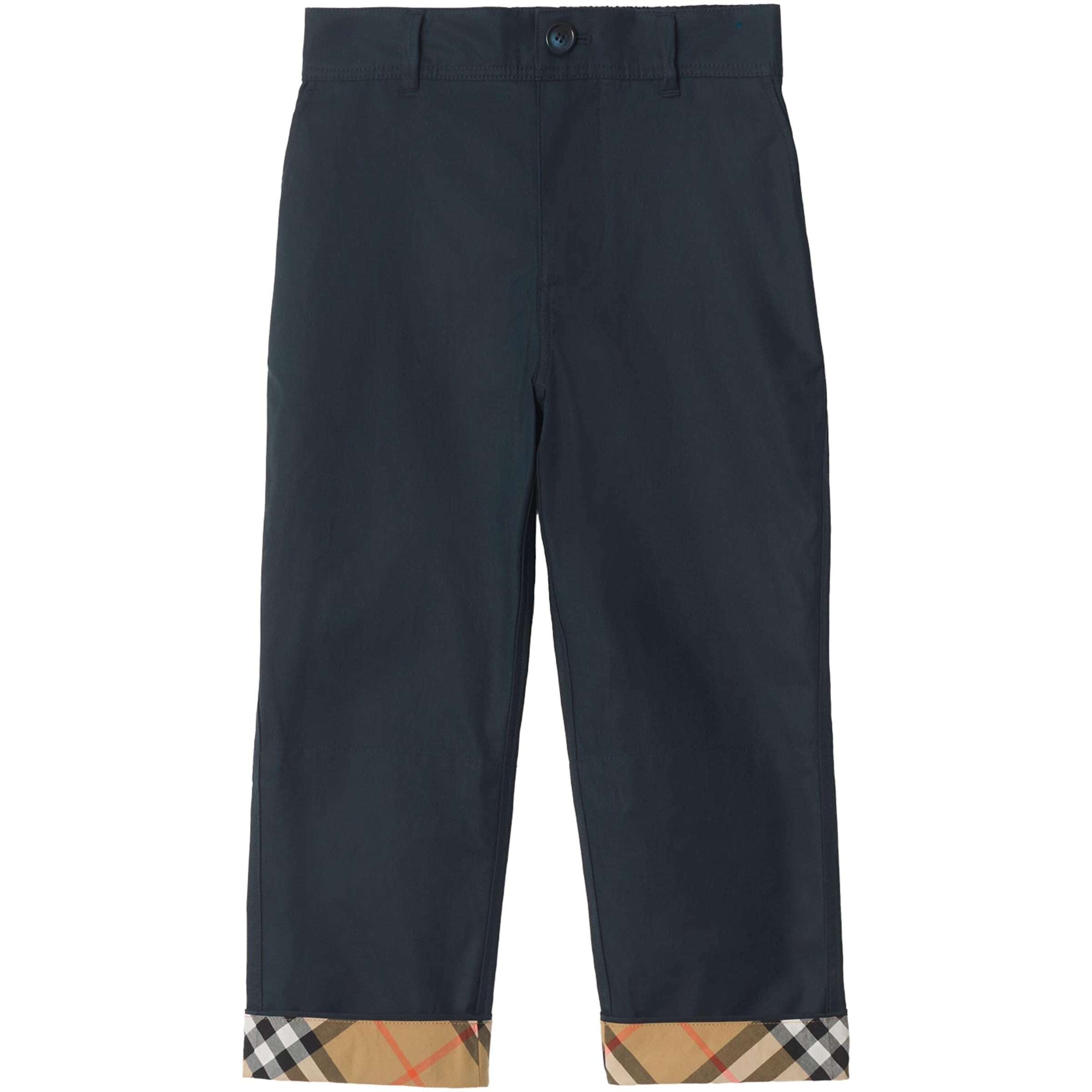 Burberry Kids Cotton Turn-Up Trousers (3-12 Years)