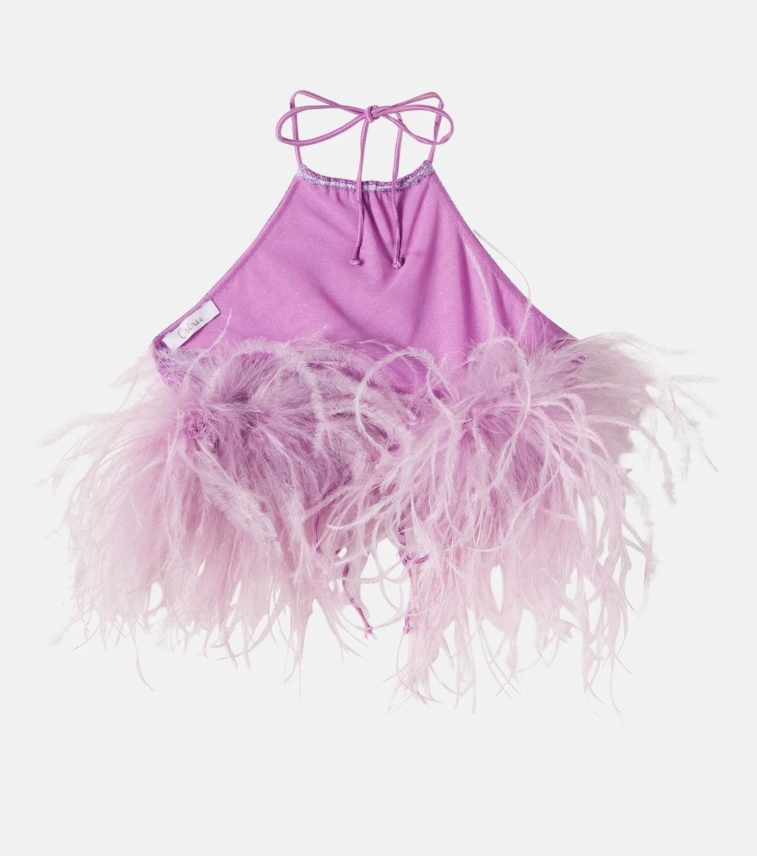 Oséree Kids - Lumière Plumage feather-trimmed top