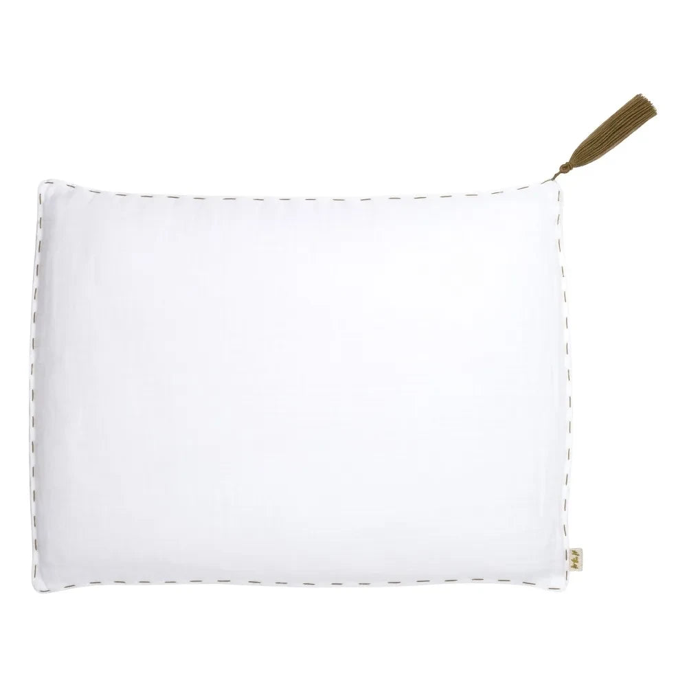 Numero 74 - Organic Cotton Cushion | White S001