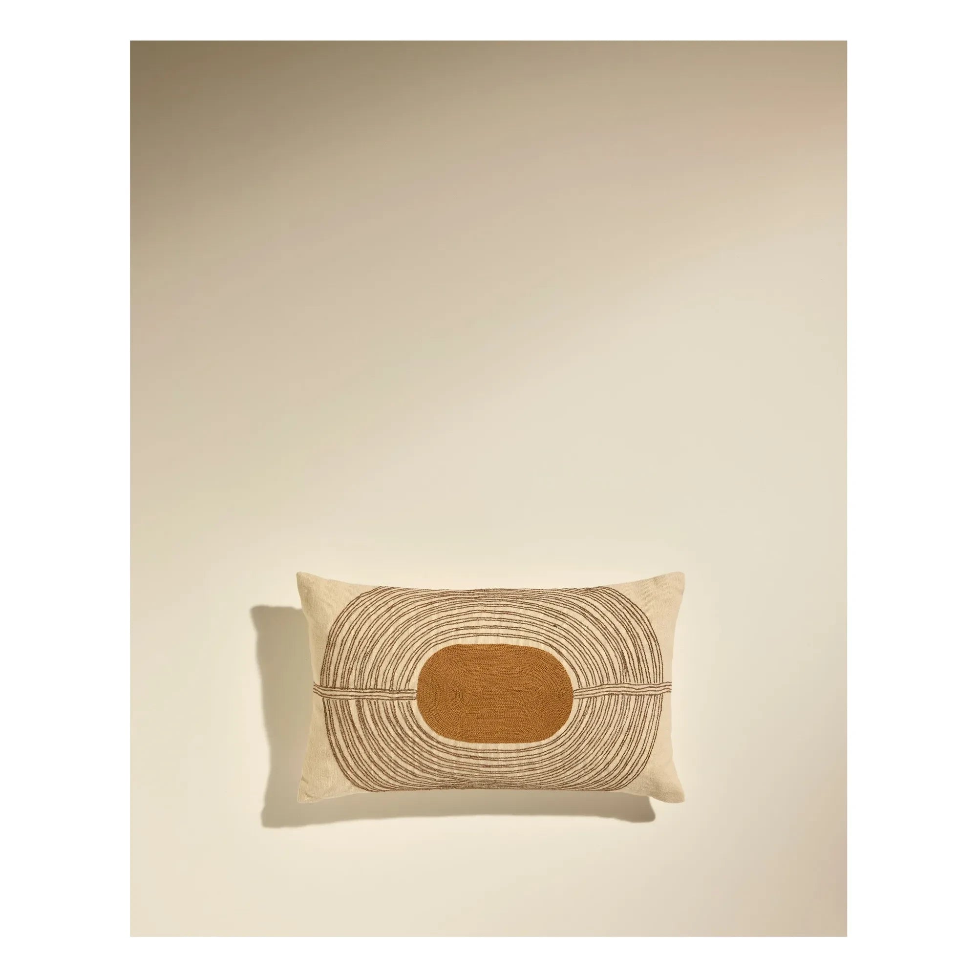 Maison Sarah Lavoine - Mirage embroidered cushion | Havana