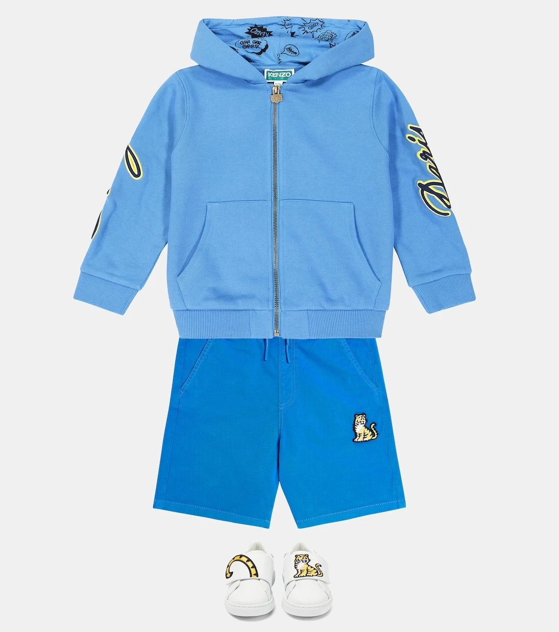 Kenzo Kids - Cotton jersey Bermuda shorts