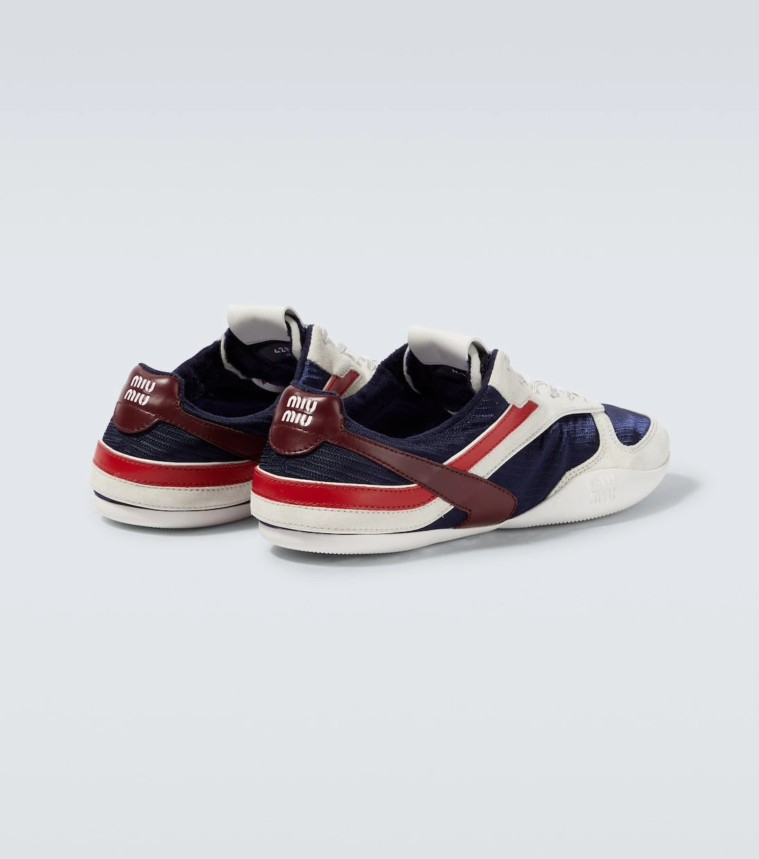 Miu Miu - Gymnasium suede-trimmed sneakers