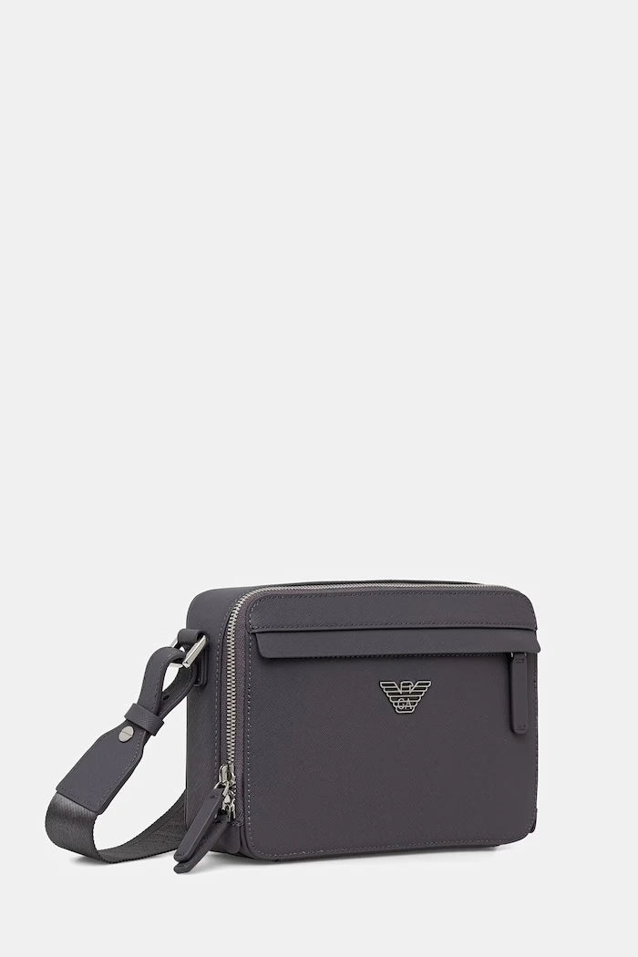 Emporio Armani erkek suni deri çapraz çanta