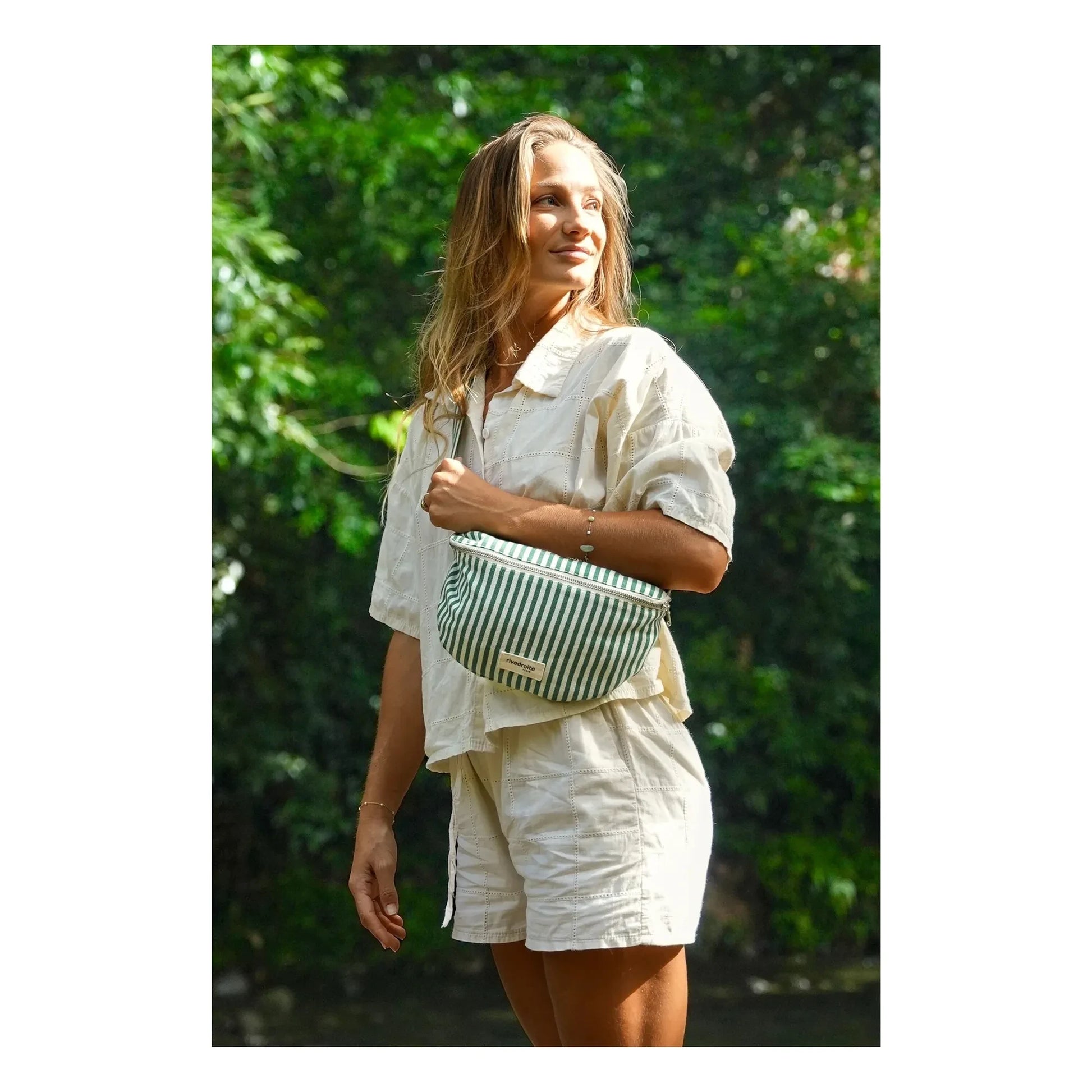 rivedroite - Banana Custine Stripes Recycled Cotton | Green