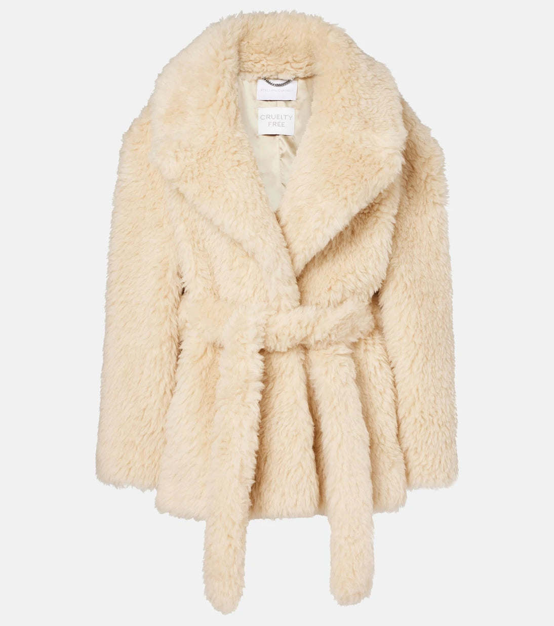Stella McCartney - Wool-blend teddy wrap coat