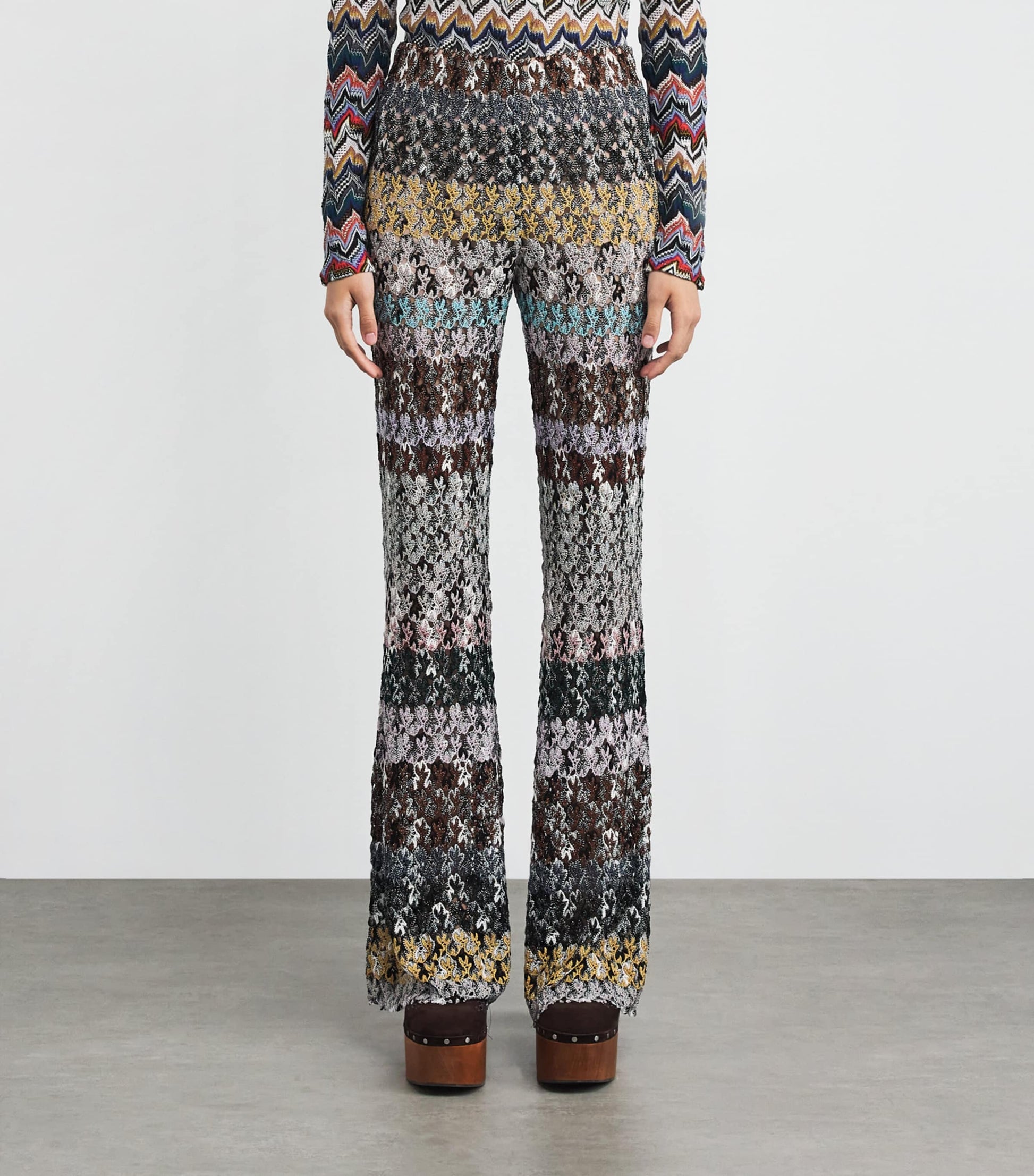 Missoni Multi Stripe Flared Trousers