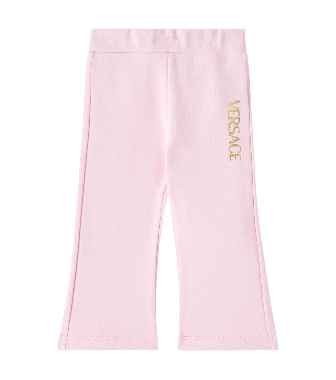 Versace Kids - بنطلون رياضي قطني جيرسيه للأطفال مطبوع عليه شعار