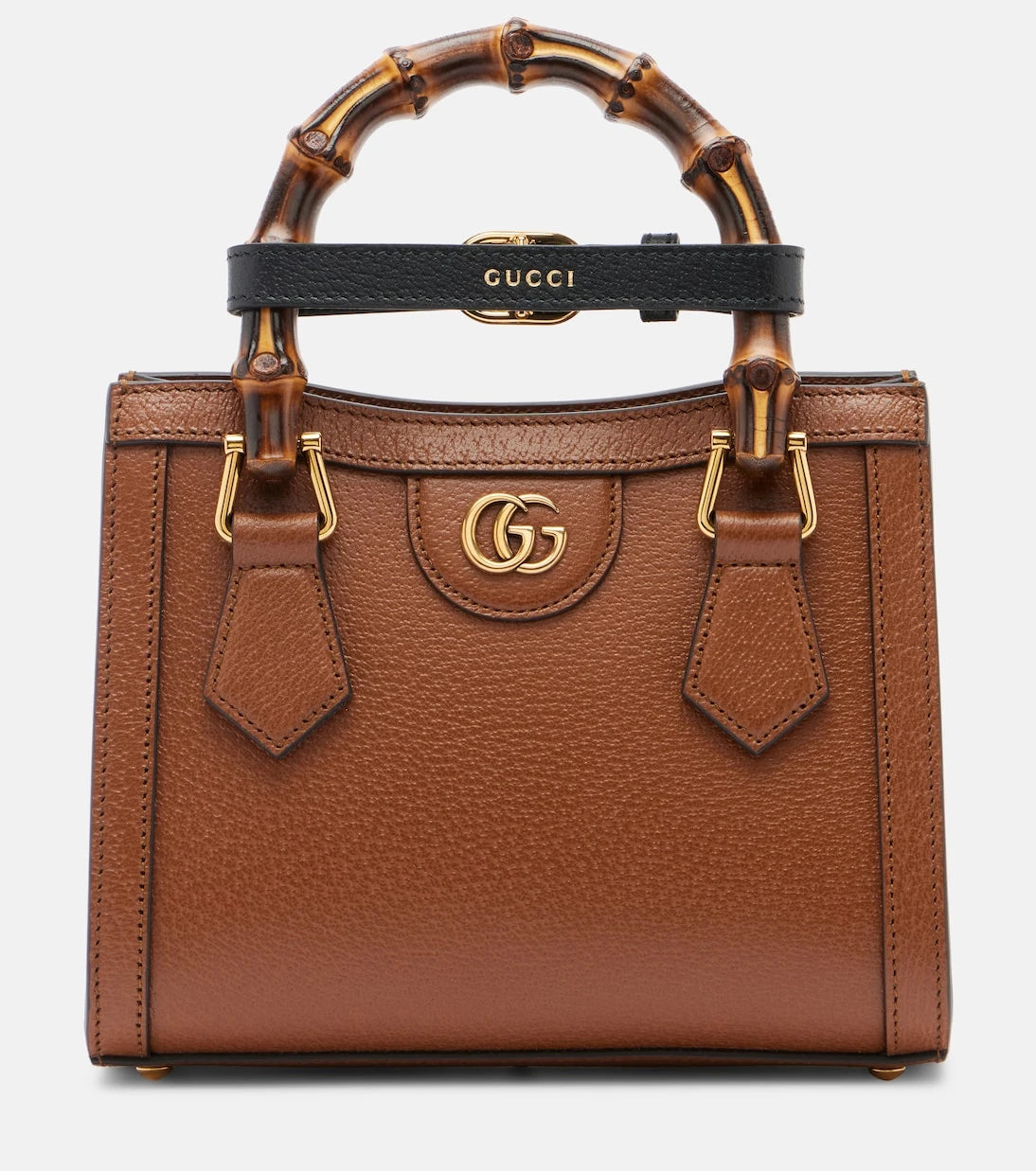 Gucci - حقيبة غوتشي ديانا الصغيرة بمقبض علوي من الجلد