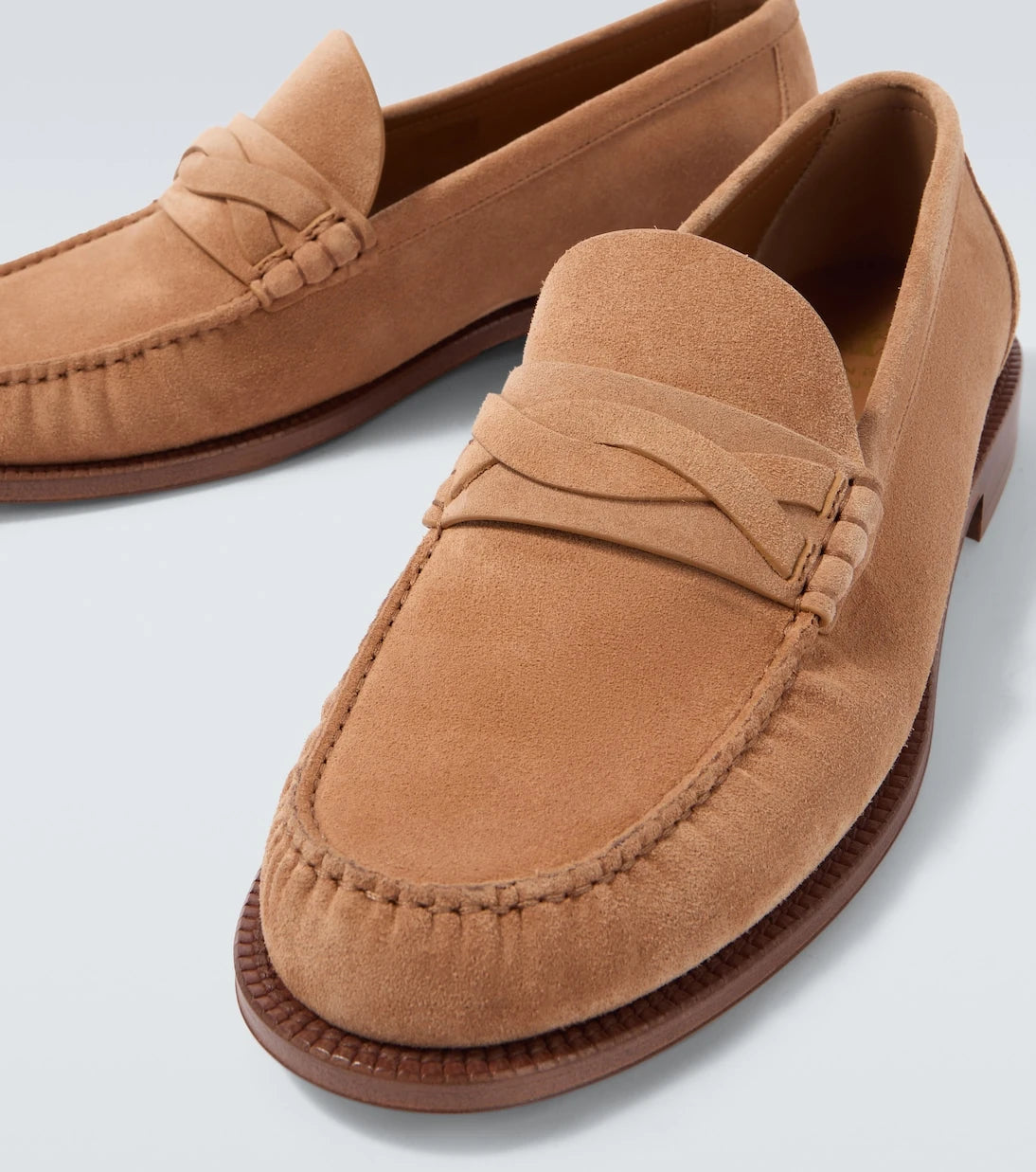 Brunello Cucinelli - Suede penny loafers