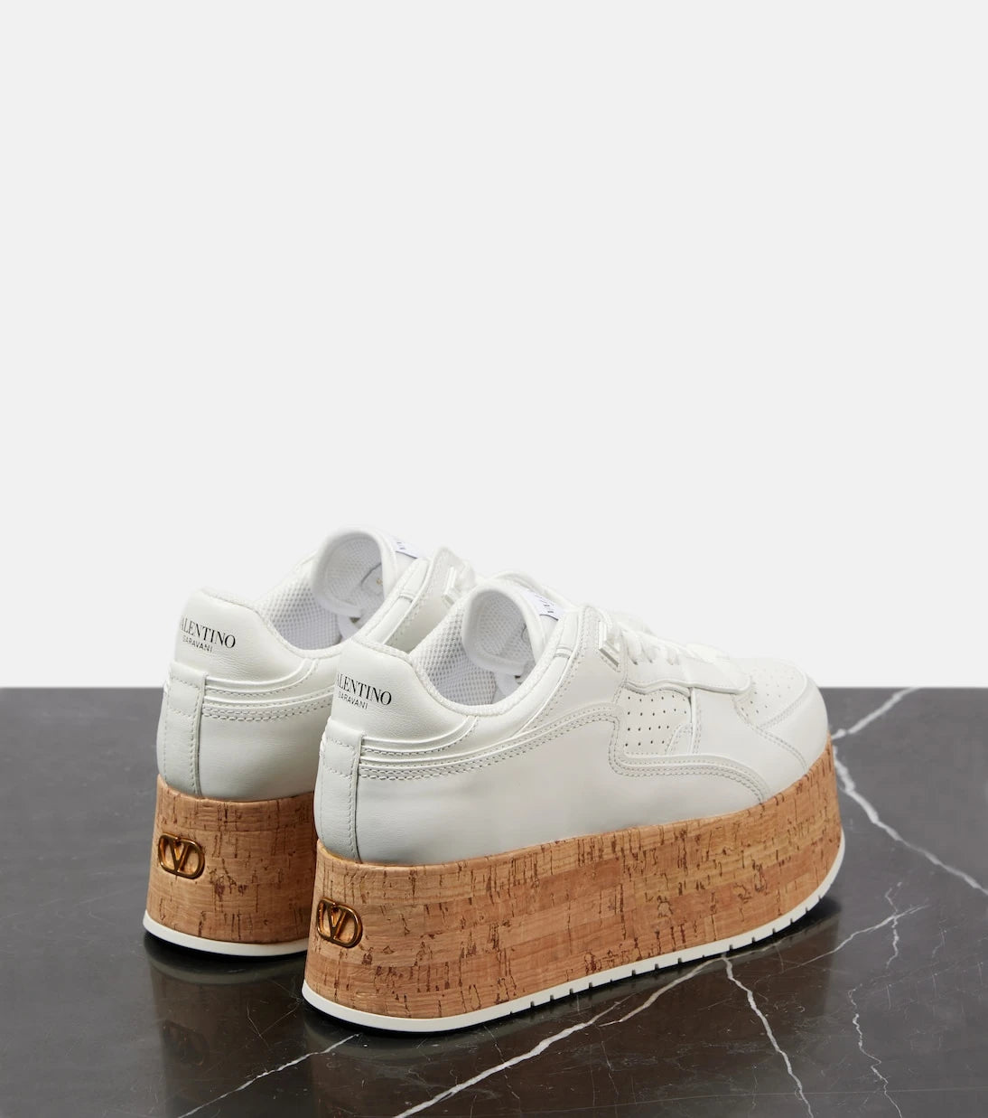 Valentino Garavani - Freedots XL leather platform sneakers