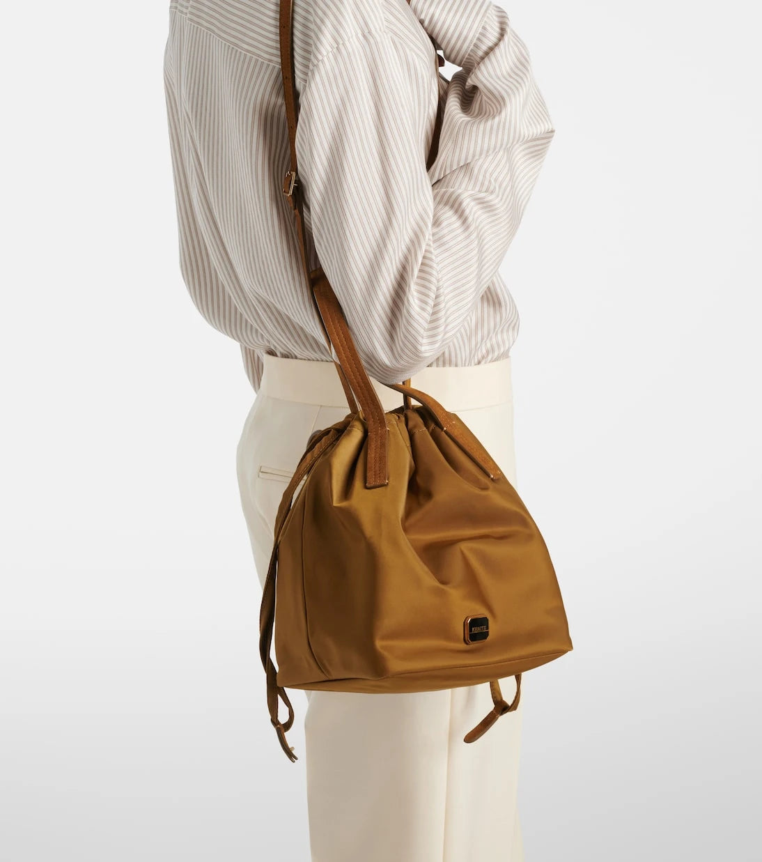 Khaite - Rory Medium leather-trimmed bucket bag