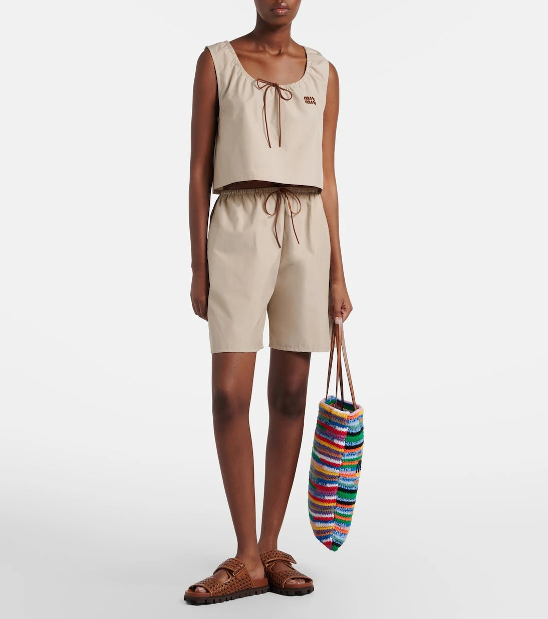 Miu Miu - Woven leather sandals