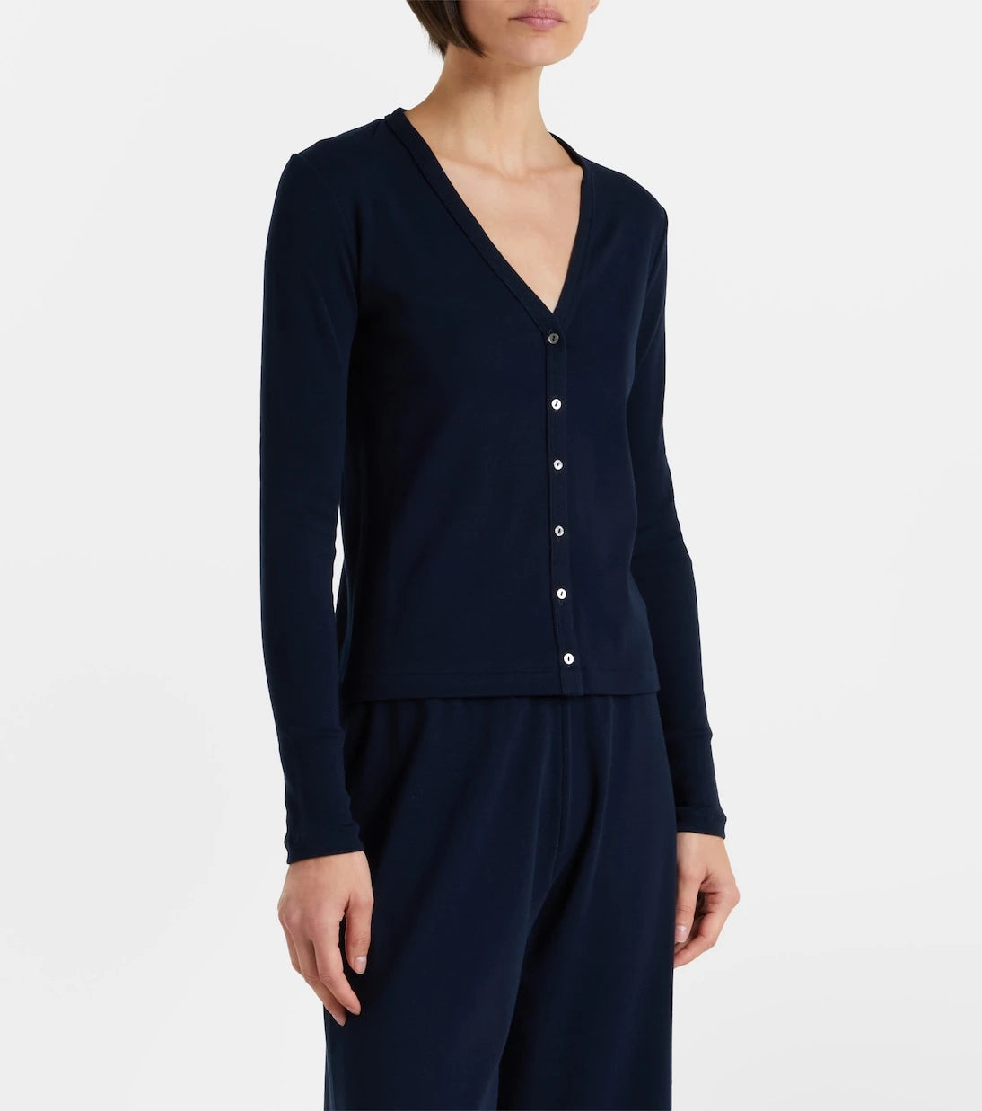 The Row - Cresp ribbed-knit cotton jersey cardigan