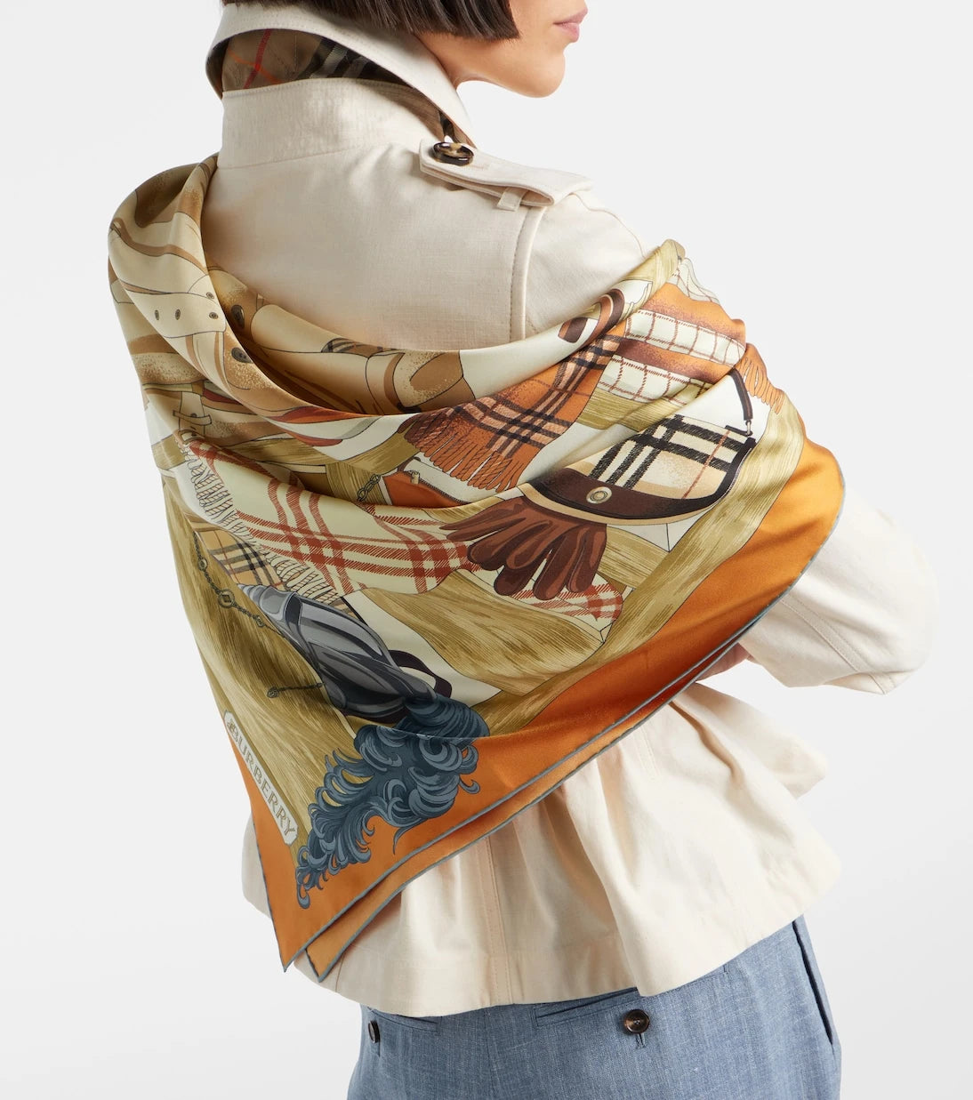 Burberry - Printed silk twill scarf