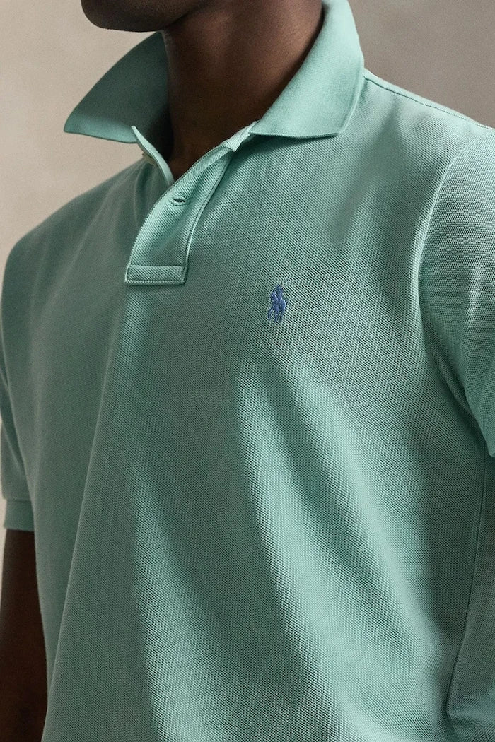 Памучна тениска с яка Polo Ralph Lauren