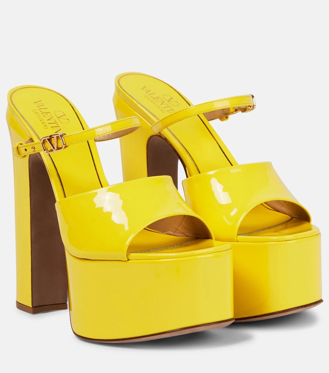 Valentino Garavani - Tan-Go 155 leather platform sandals