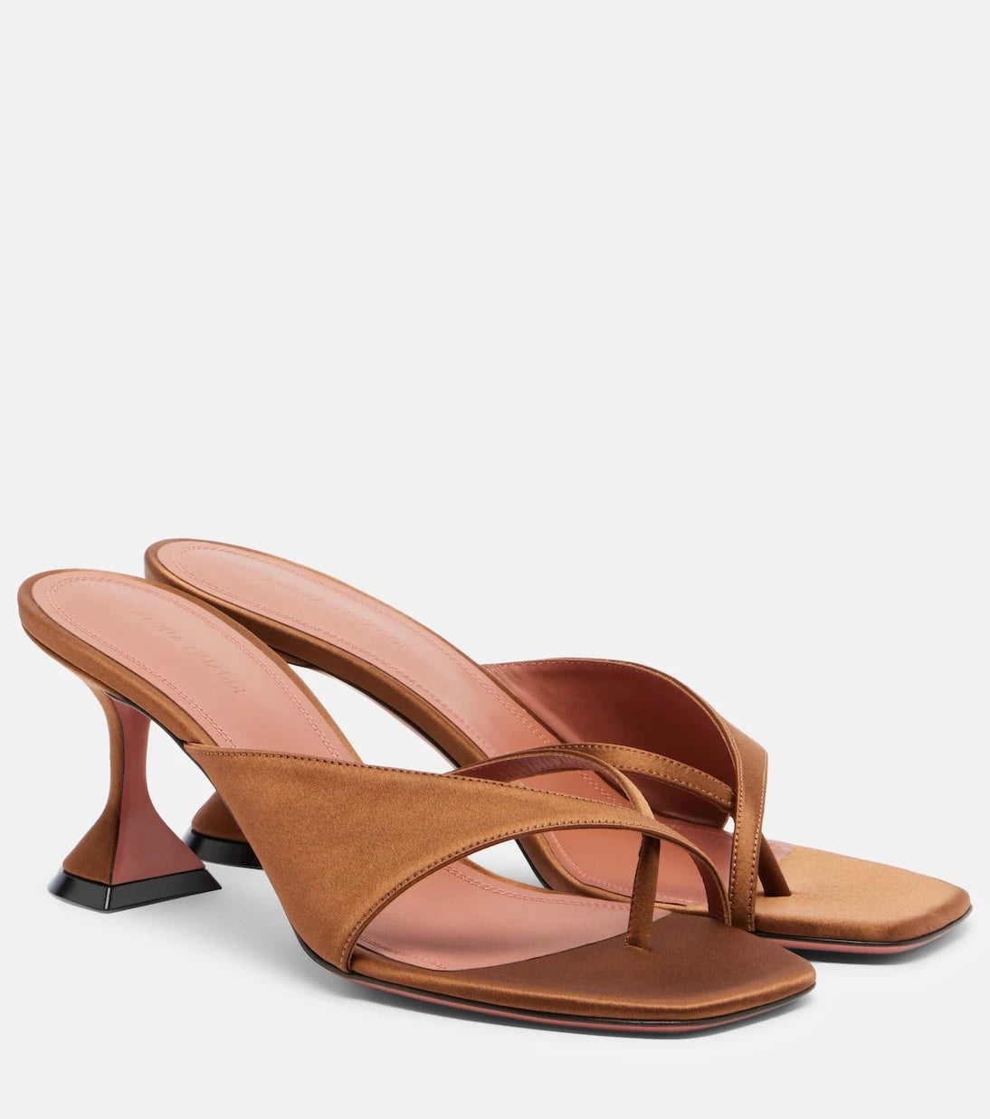 Amina Muaddi - Shiona satin sandals