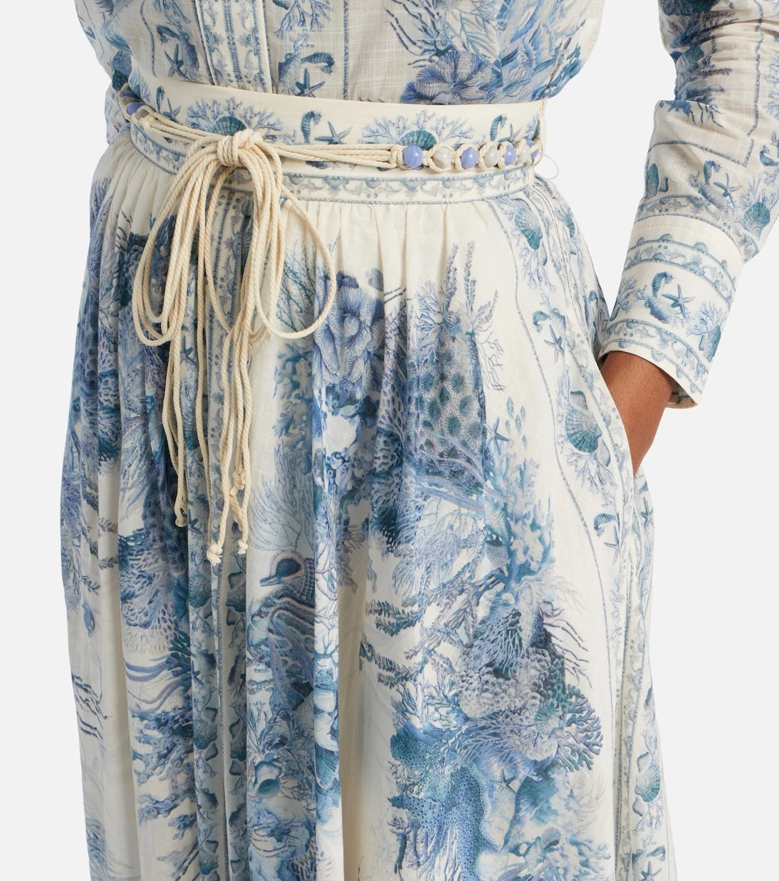 Zimmermann - Wanderlust cotton maxi skirt