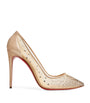 Beige Follies Strass Suede Pumps 100