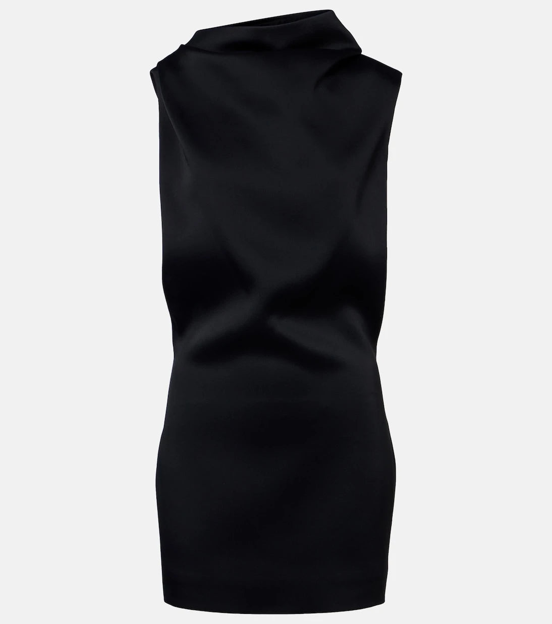 Khaite - Astor draped crêpe satin minidress