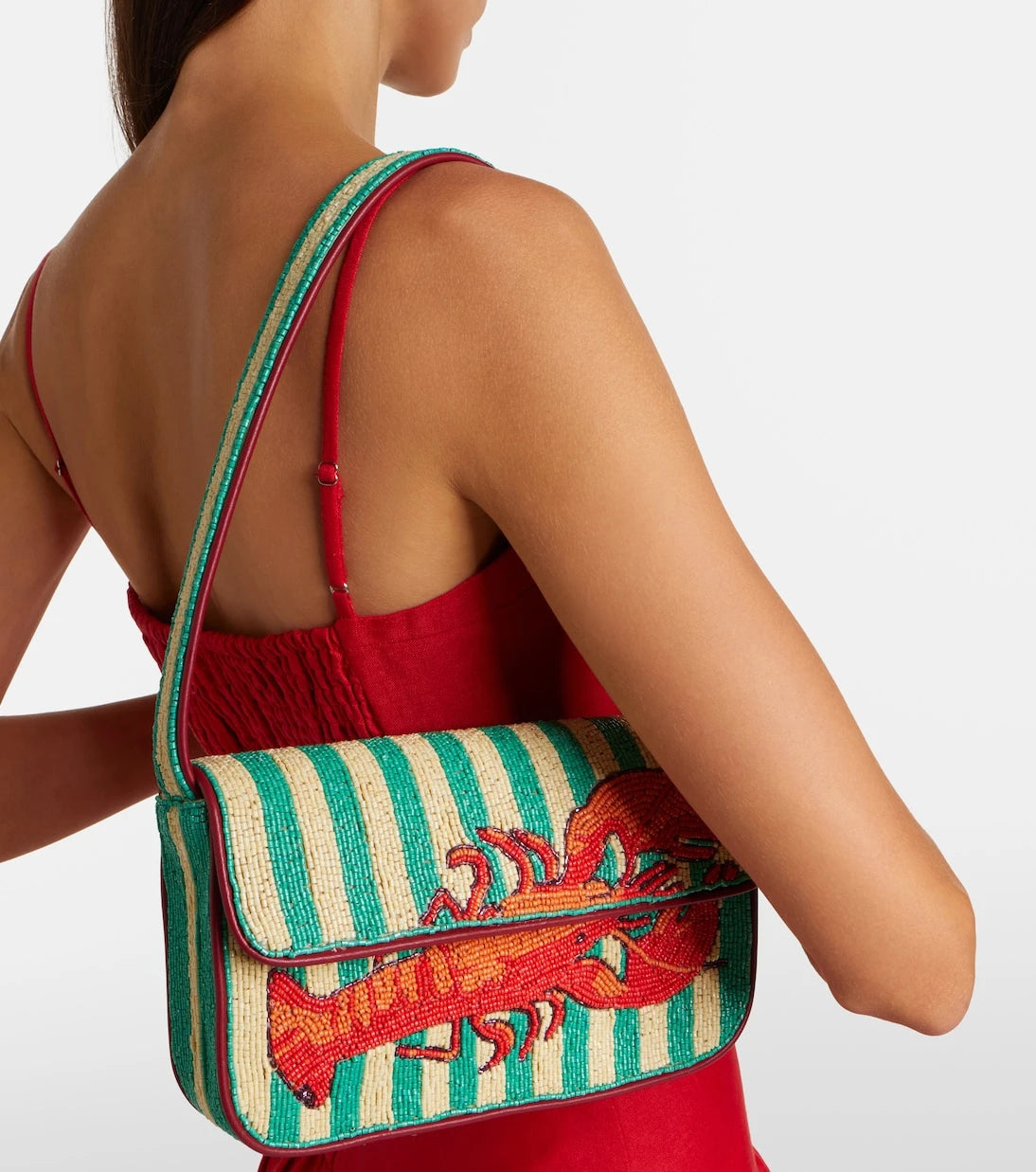 Staud - Tommy beaded shoulder bag