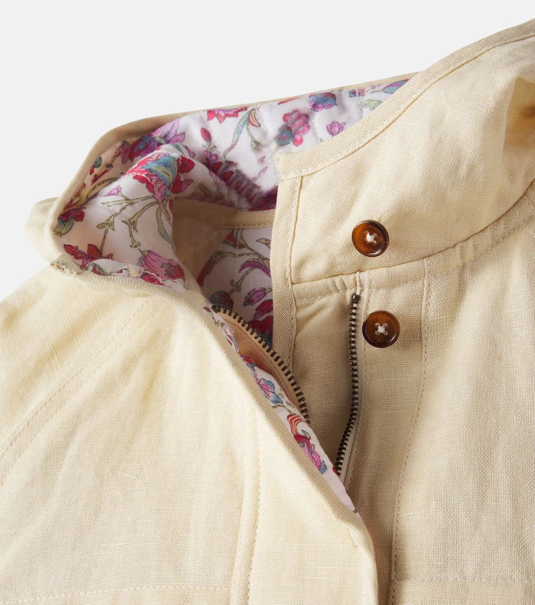 Louise Misha - Clem linen and cotton canvas jacket