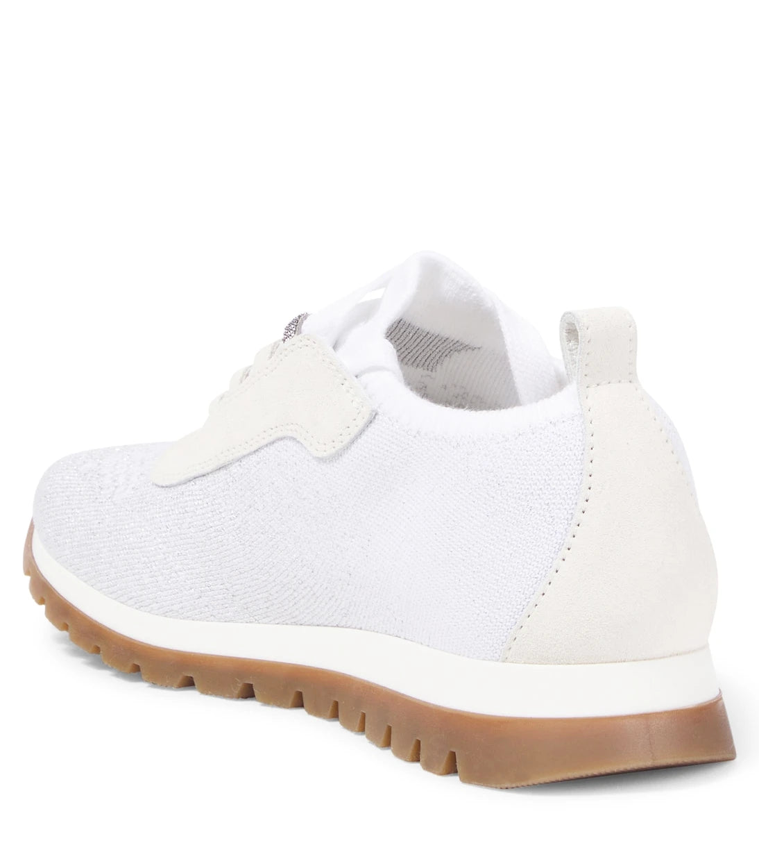 Brunello Cucinelli Kids - Suede-trimmed sneakers