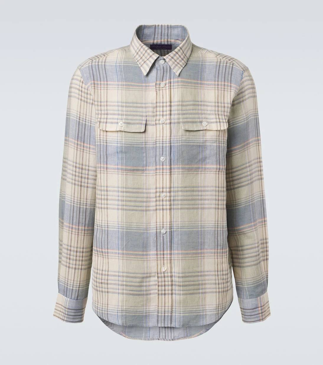 Ralph Lauren Purple Label - Plaid linen shirt