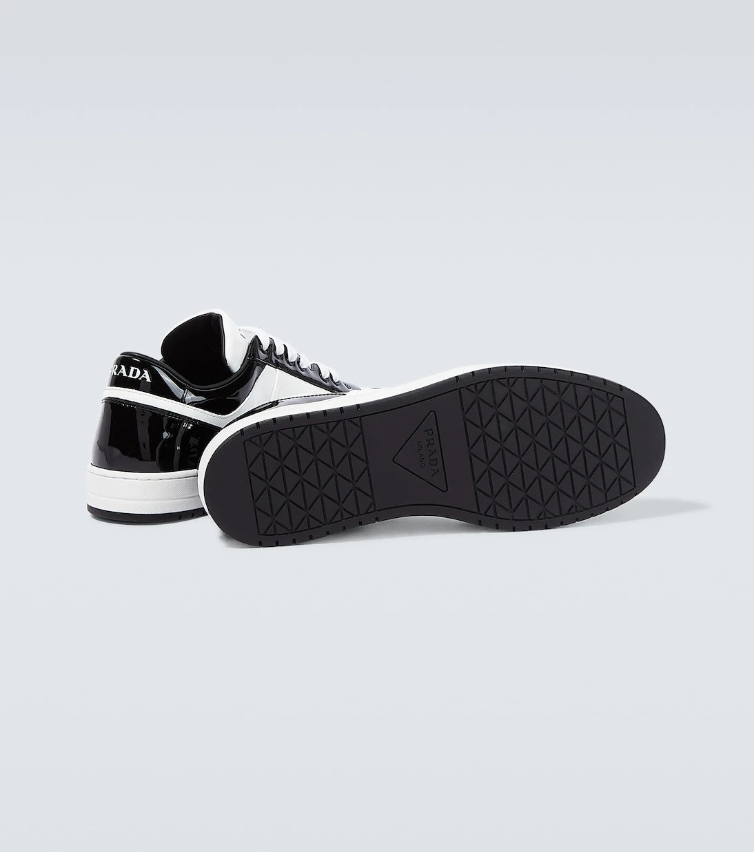 Prada - Downtown leather low-top sneakers