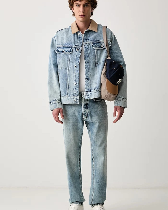 HUGO Mavi Erkek Denim Ceket Erlo