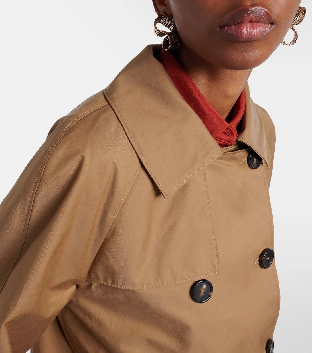 Max Mara - جاكيت Tesoro من نسيج التويل القطني المخلوط The Cube