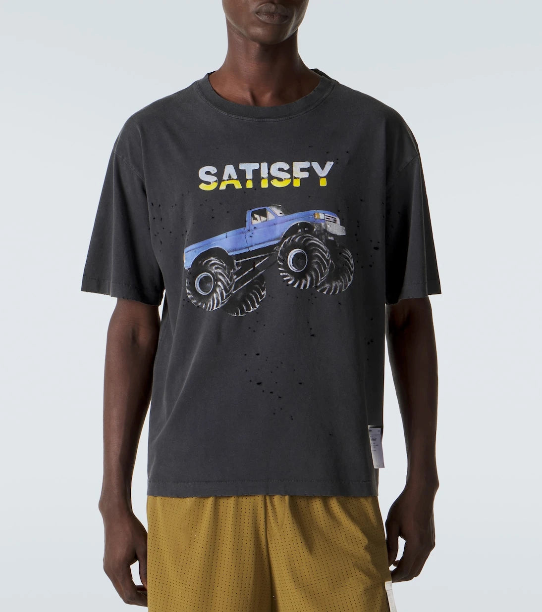 Satisfy - تي شيرت MothTech من جيرسي القطن المعتق