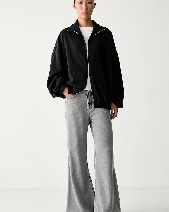 adidas Originals kadın fermuarlı sweatshirt