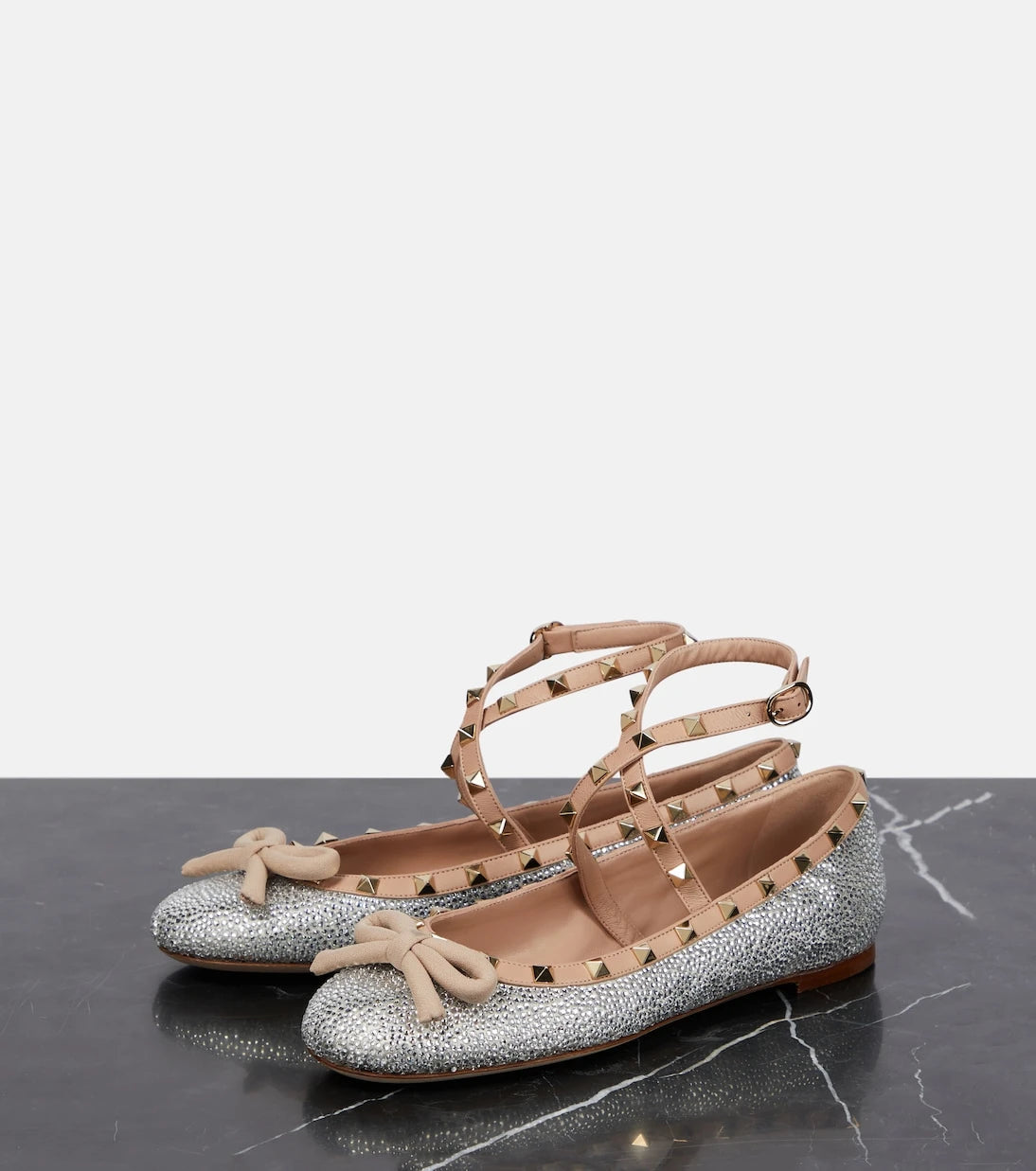 Valentino Garavani - Rockstud embellished ballet flats