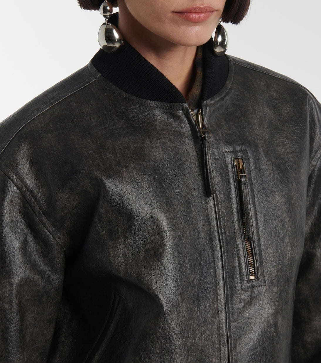 Marant Etoile - Crisley faux leather bomber jacket
