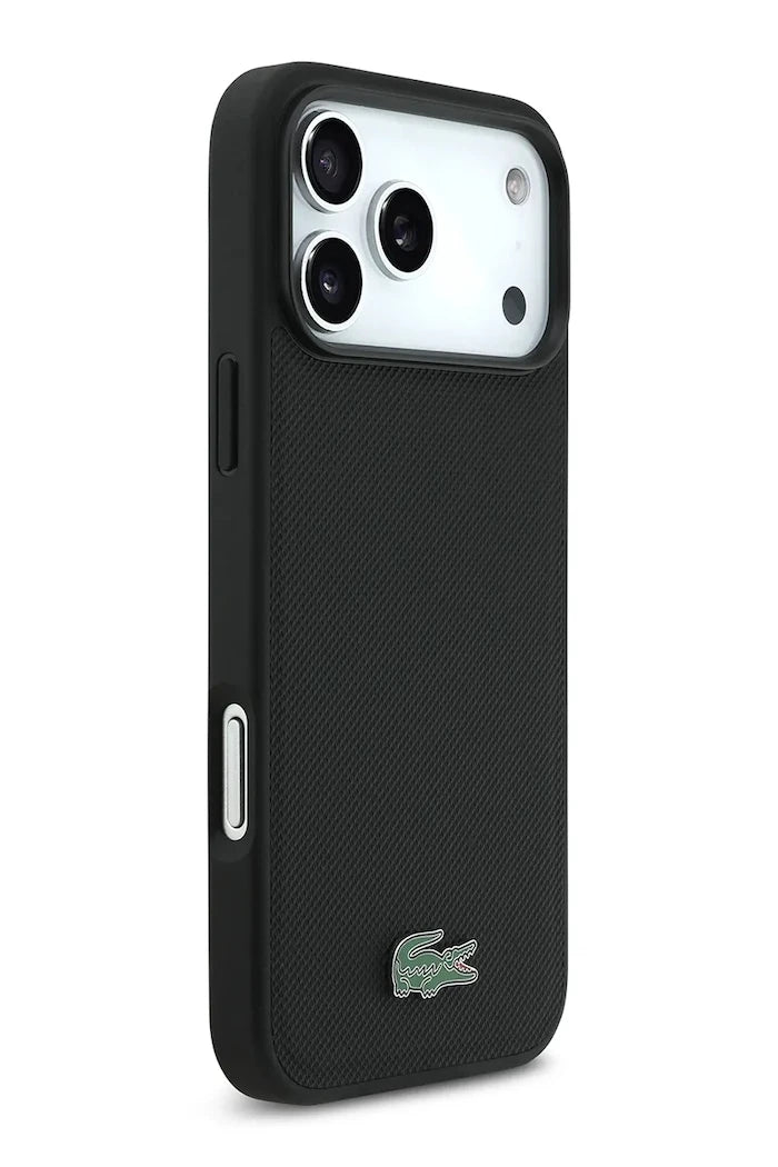 Lacoste MagSafe iPhone 17 Pro Max için Dahili Manyetik Halkalı Telefon Kılıfı