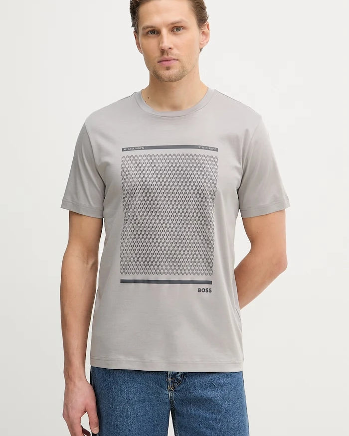 BOSS Green TS_Tour Print Pamuklu Tişört