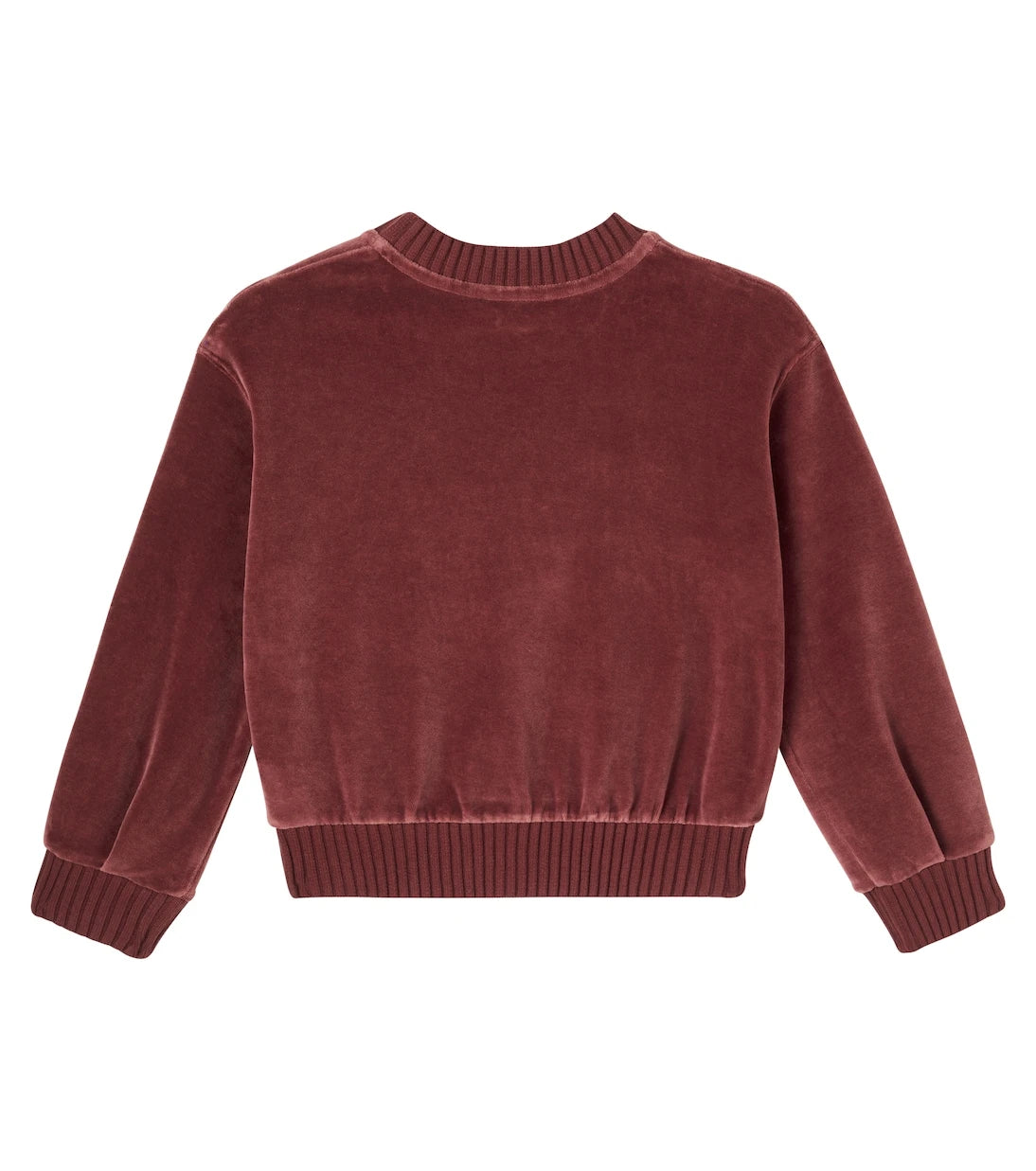 Chloé Kids - Logo cotton velvet sweater
