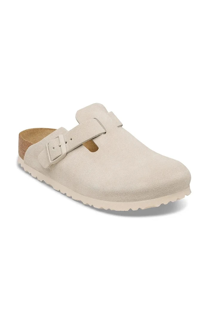 Birkenstock чехли от велур Boston