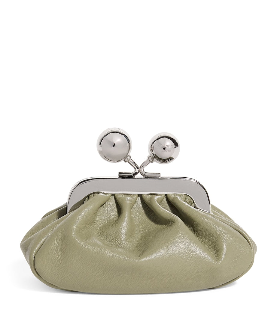 Green Nappa Leather Nano Pasticcino Bag