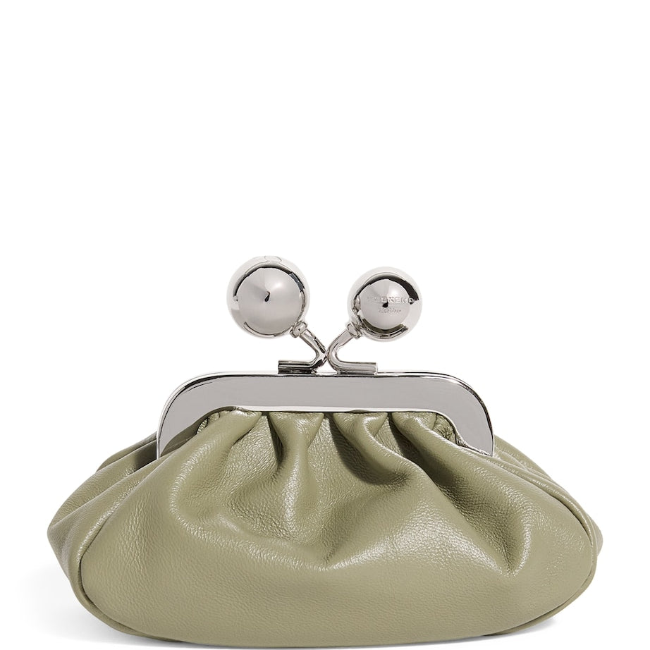 Green Nappa Leather Nano Pasticcino Bag