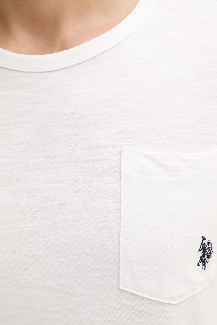 U.S. Polo Assn. Erkek Pamuklu Slub Pocket Tişört