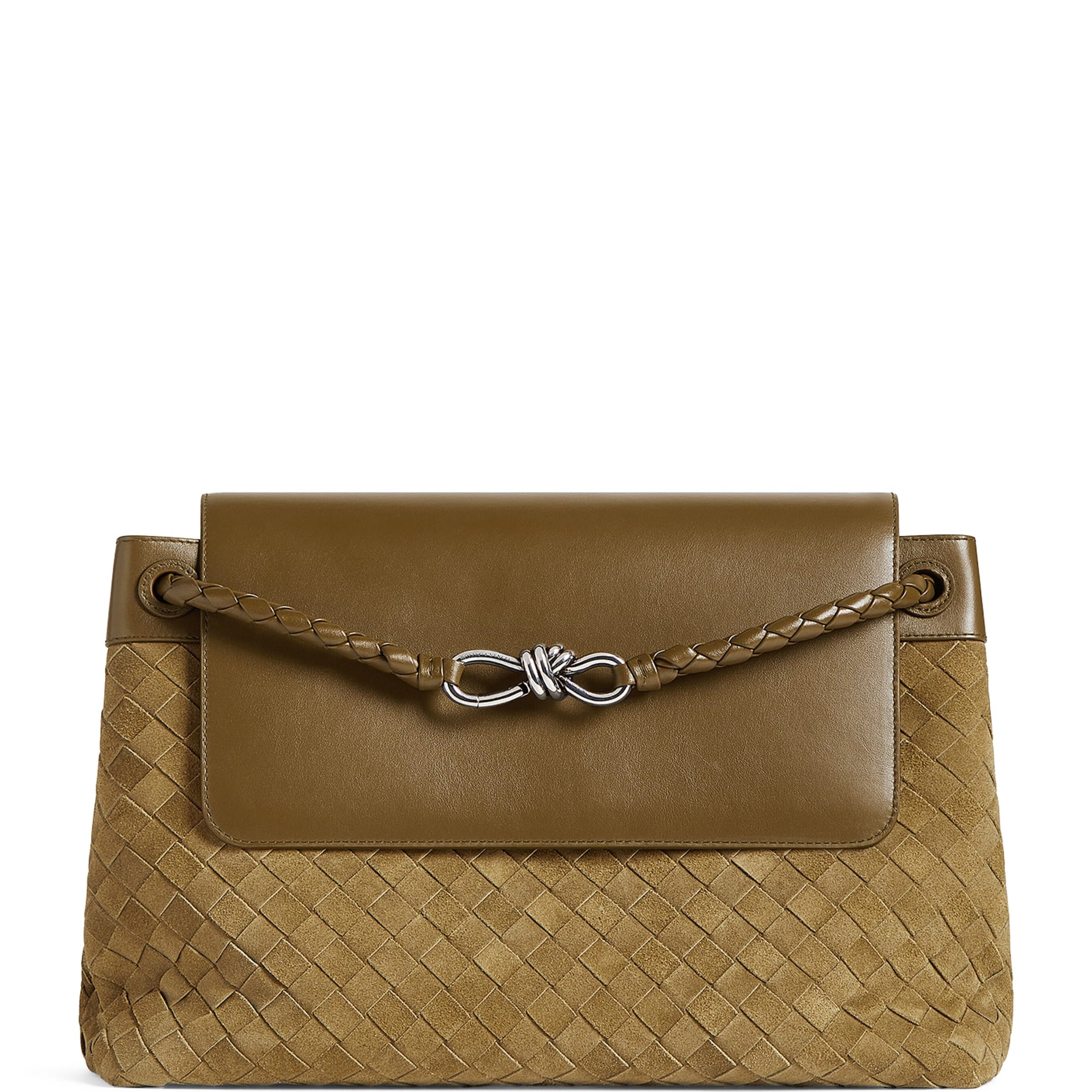 Bottega Veneta Leather Andiamo Messenger Bag