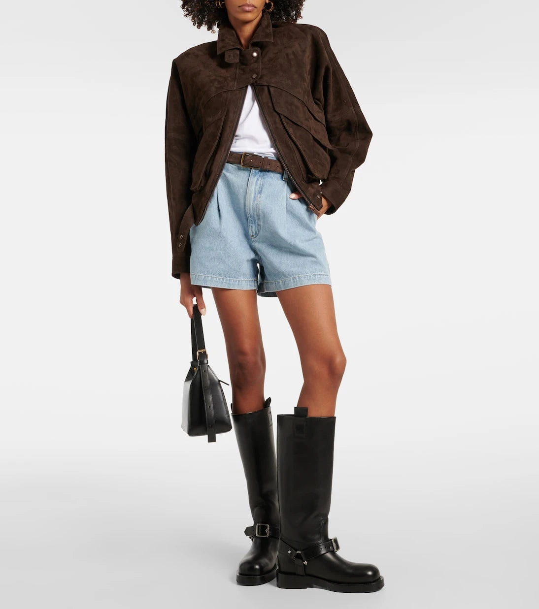 Agolde - Becker denim shorts
