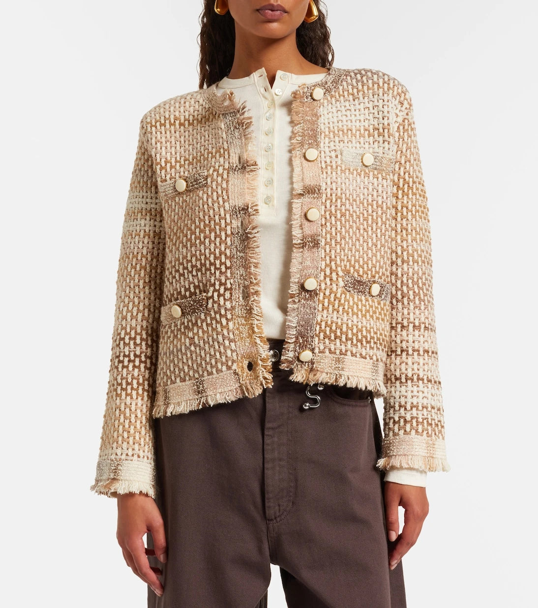 Veronica Beard - Sariyah cotton and wool-blend jacket