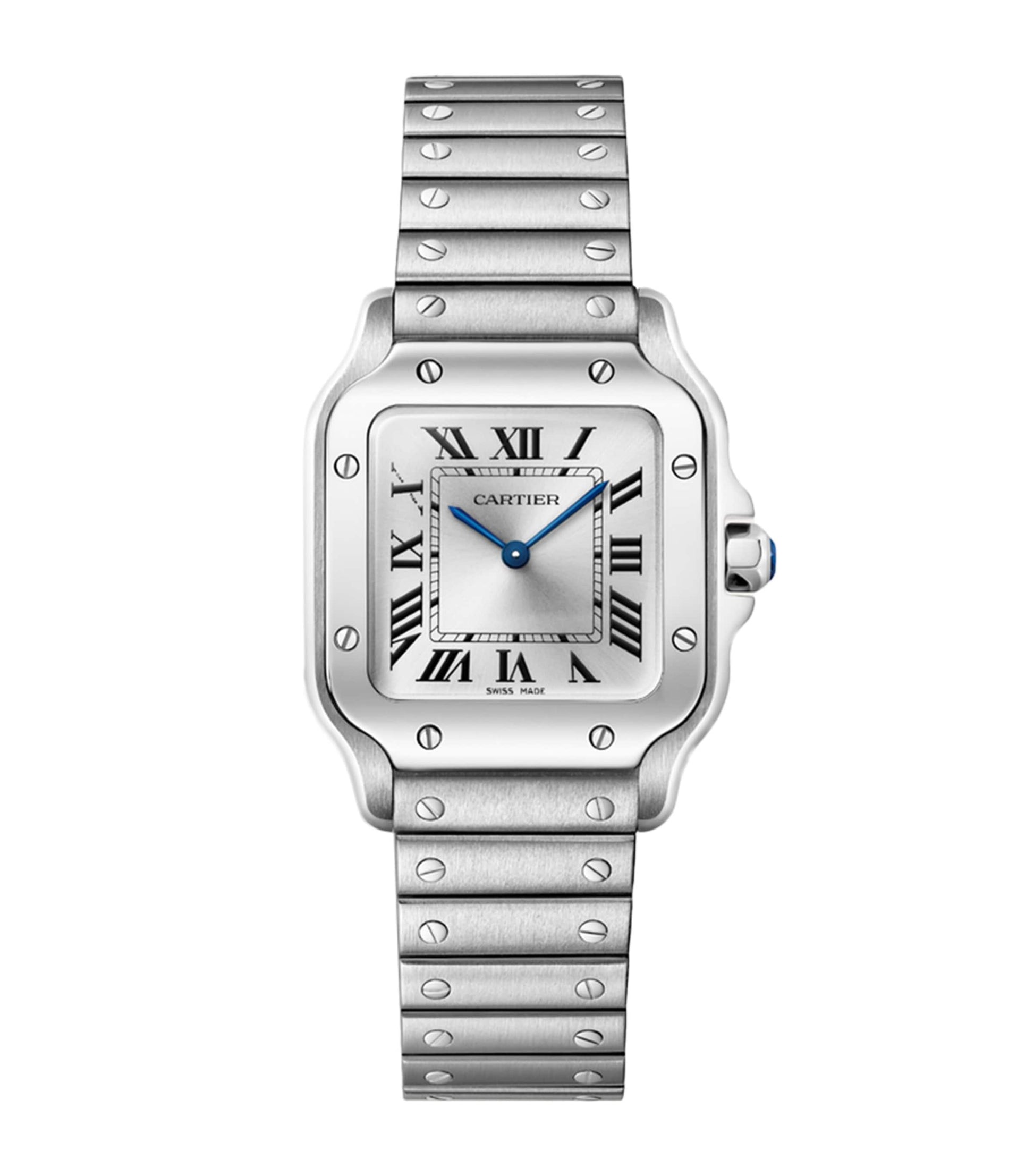 Small Steel Santos de Cartier Watch 34.5mm